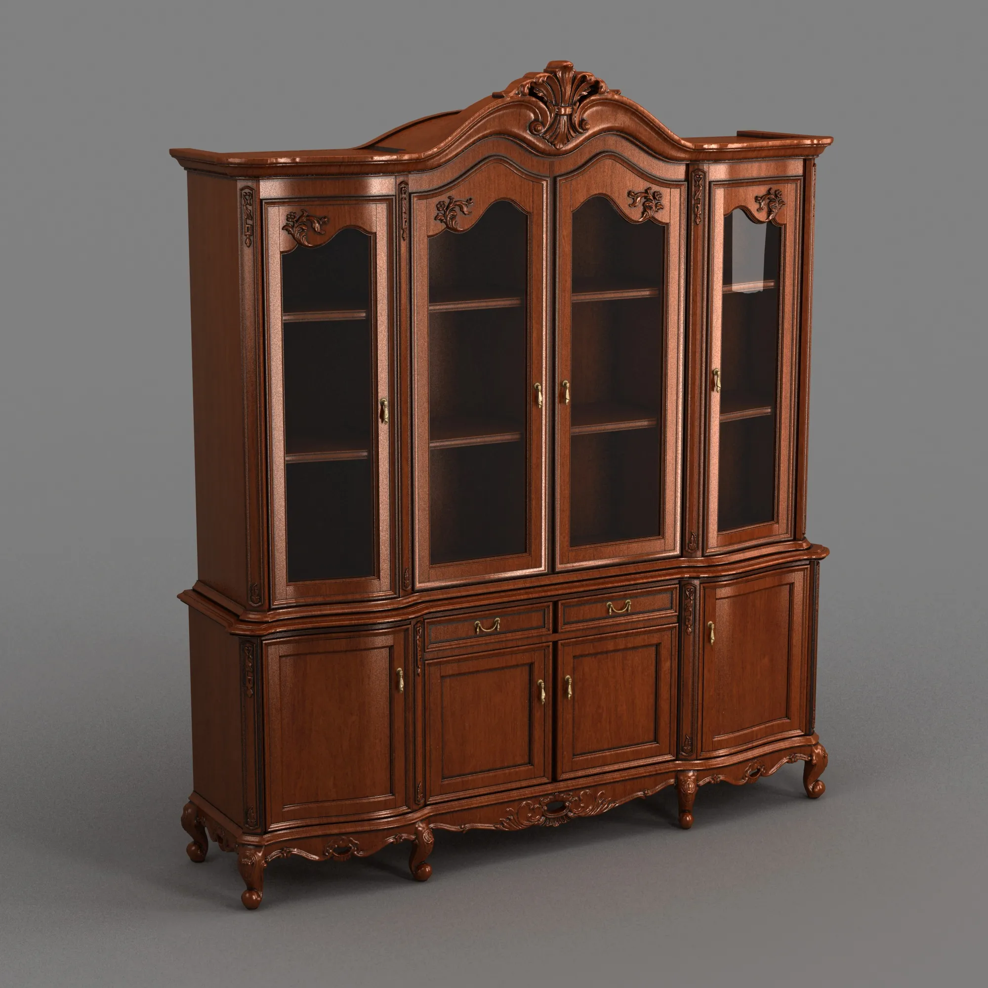 Bookcase 3D Model .c4d .max .obj .3ds .fbx .stl .blend 