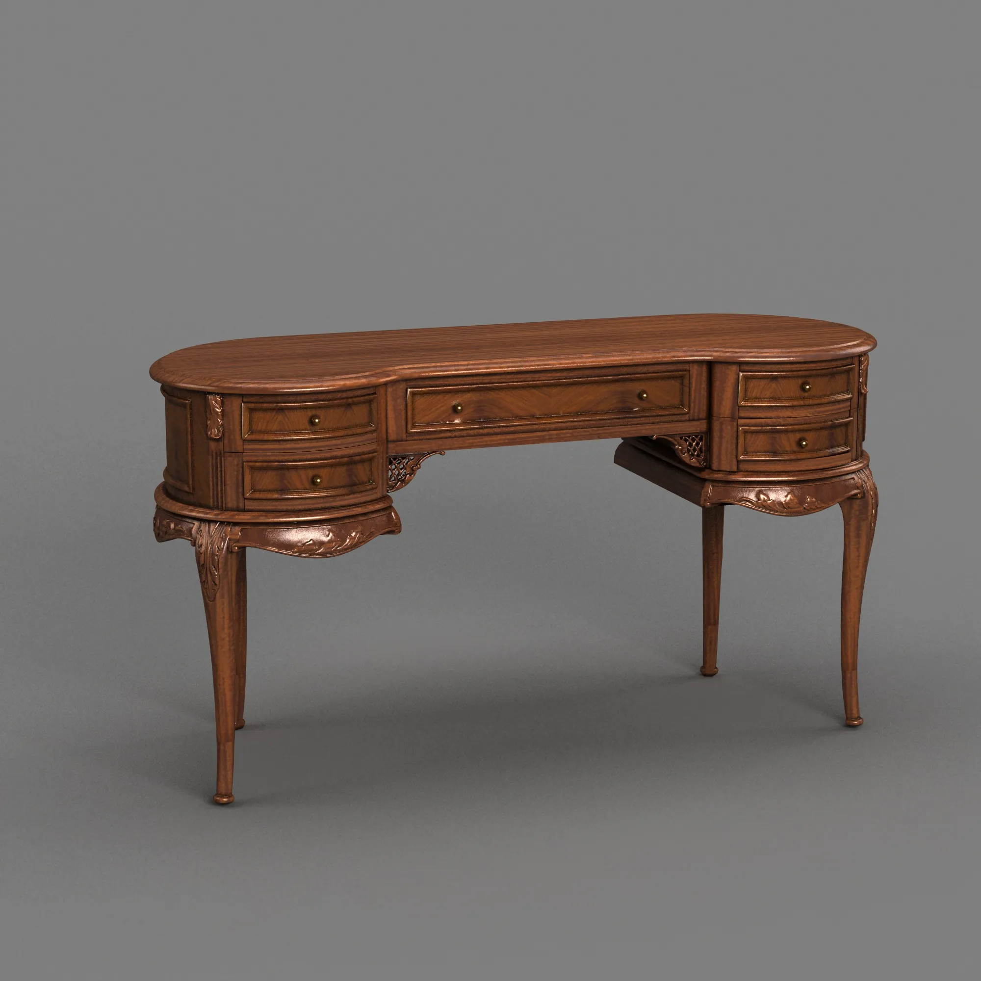 Dressing table 3D Model .c4d .max .obj .3ds .fbx .stl .blend 