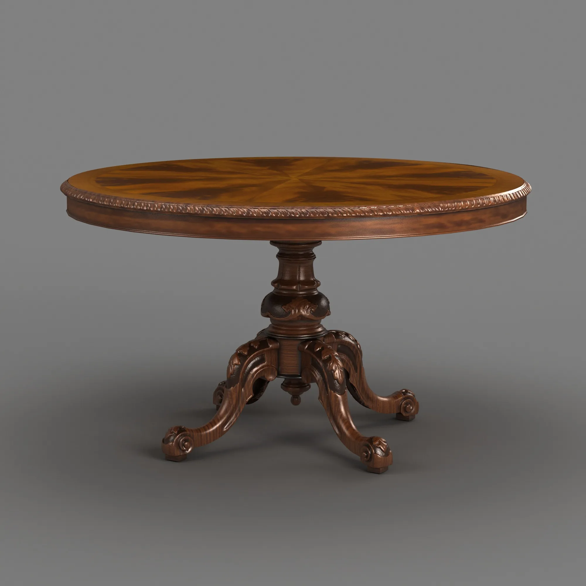 Dining table 3D Model .c4d .max .obj .3ds .fbx .stl .blend 