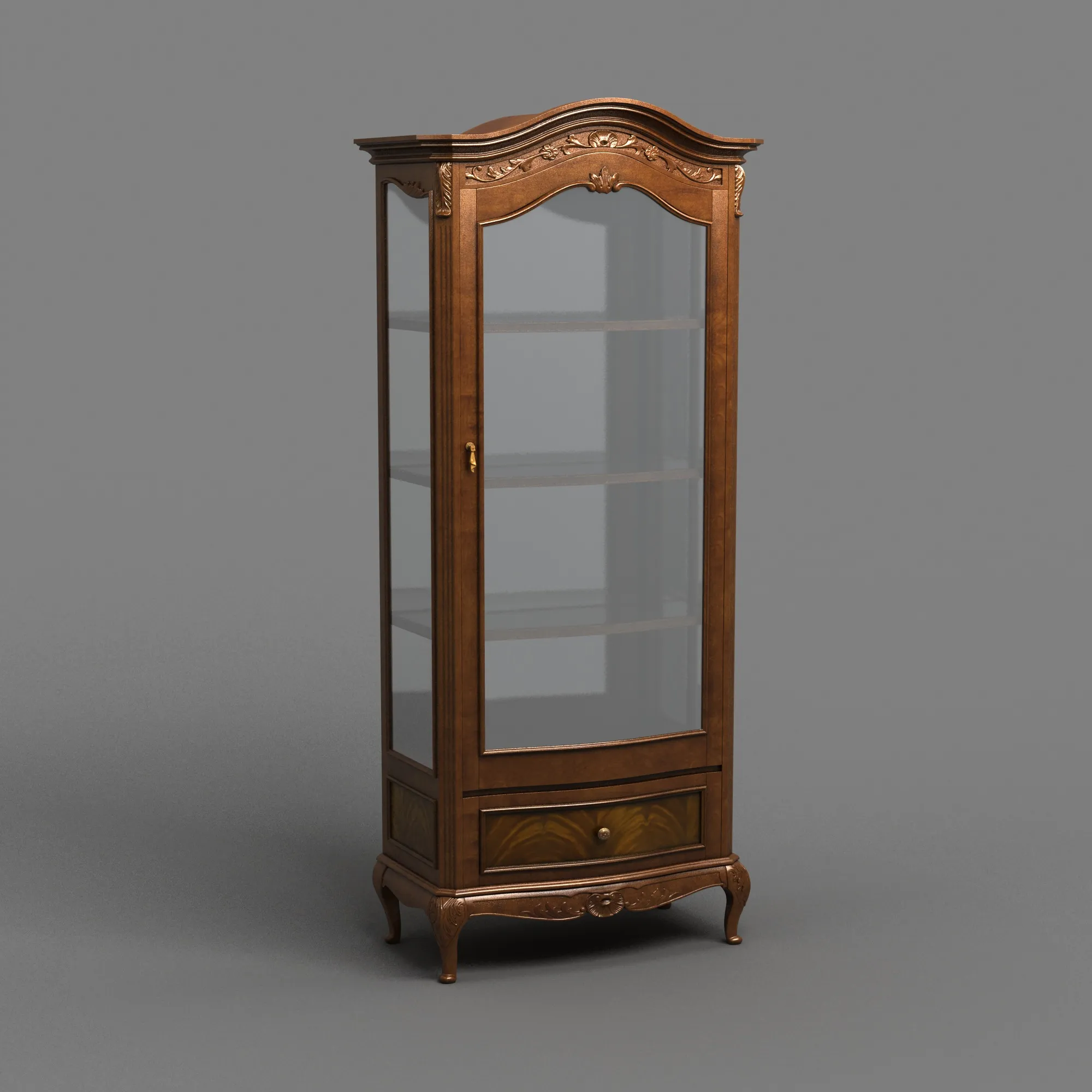 Wine cabinet 3D Model .c4d .max .obj .3ds .fbx .stl .blend 