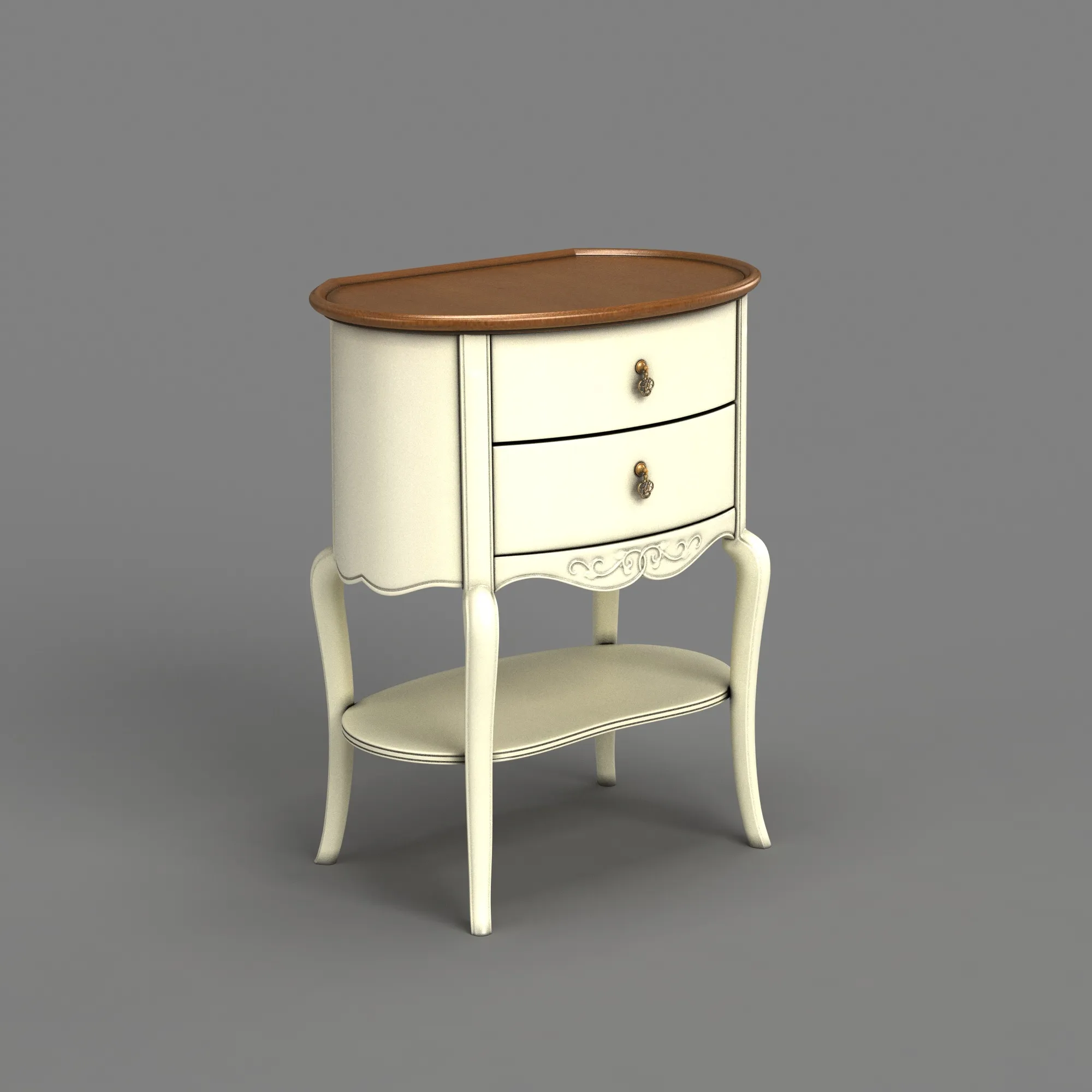 Nightstand 3D Model .c4d .max .obj .3ds .fbx .stl .blend 