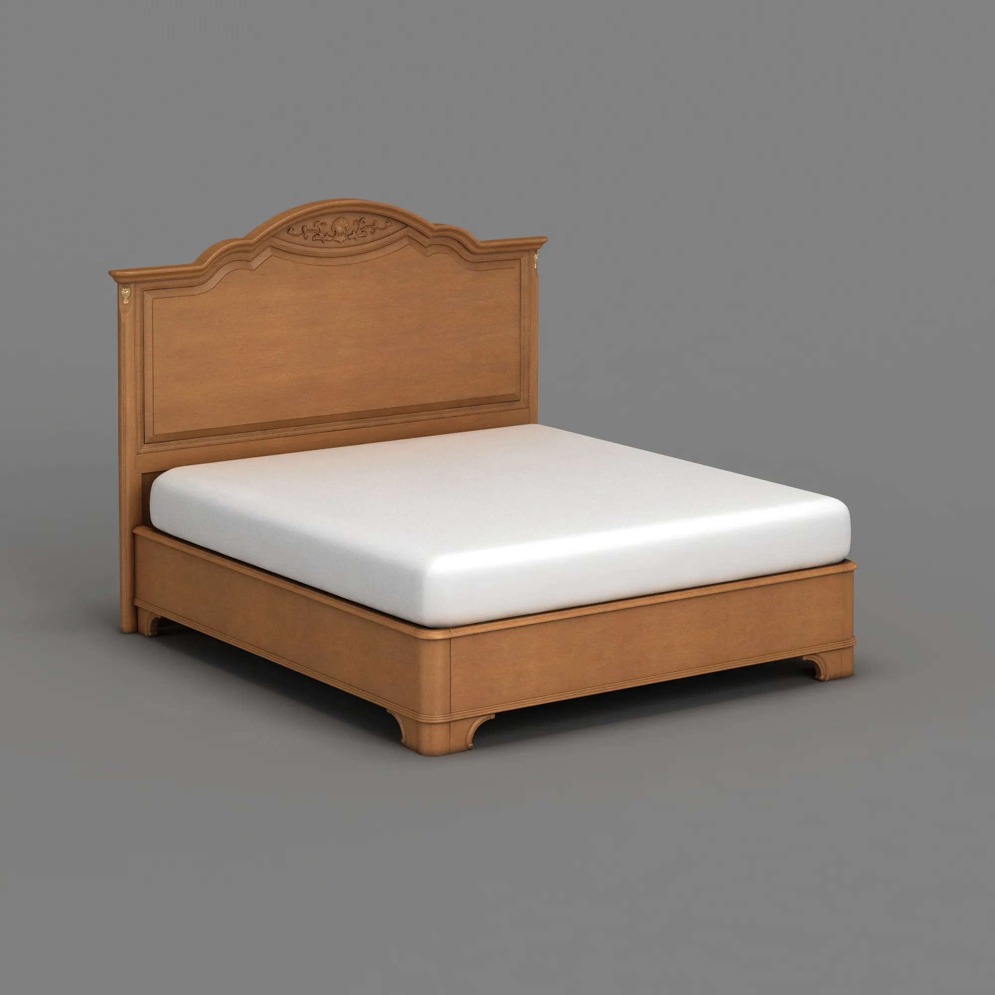 Bed 3D Model .c4d .max .obj .3ds .fbx .stl .blend 
