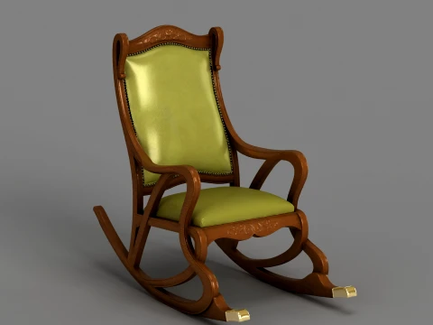 Rocking chair Modello 3D