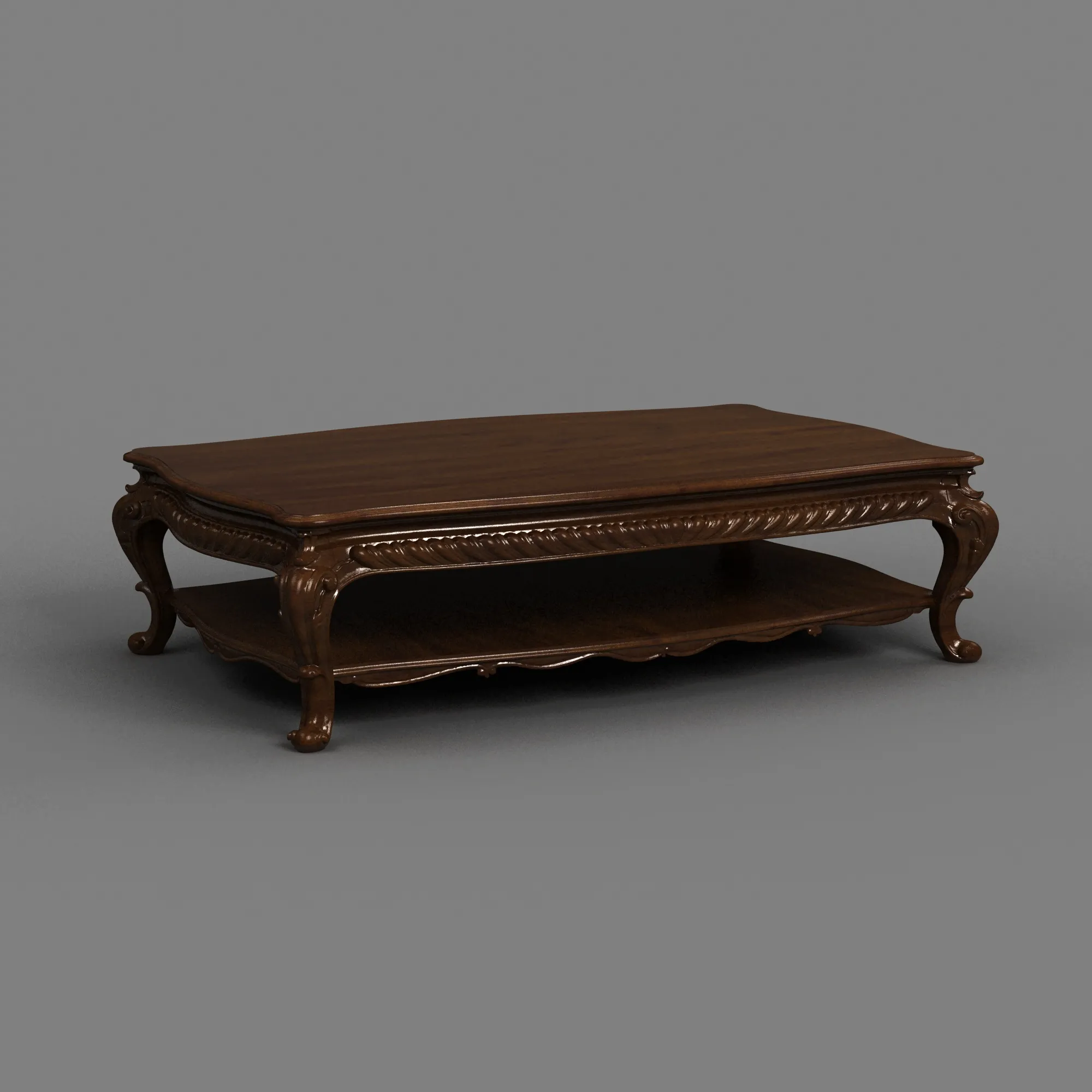 Coffee table 3D Model .c4d .max .obj .3ds .fbx .stl .blend 