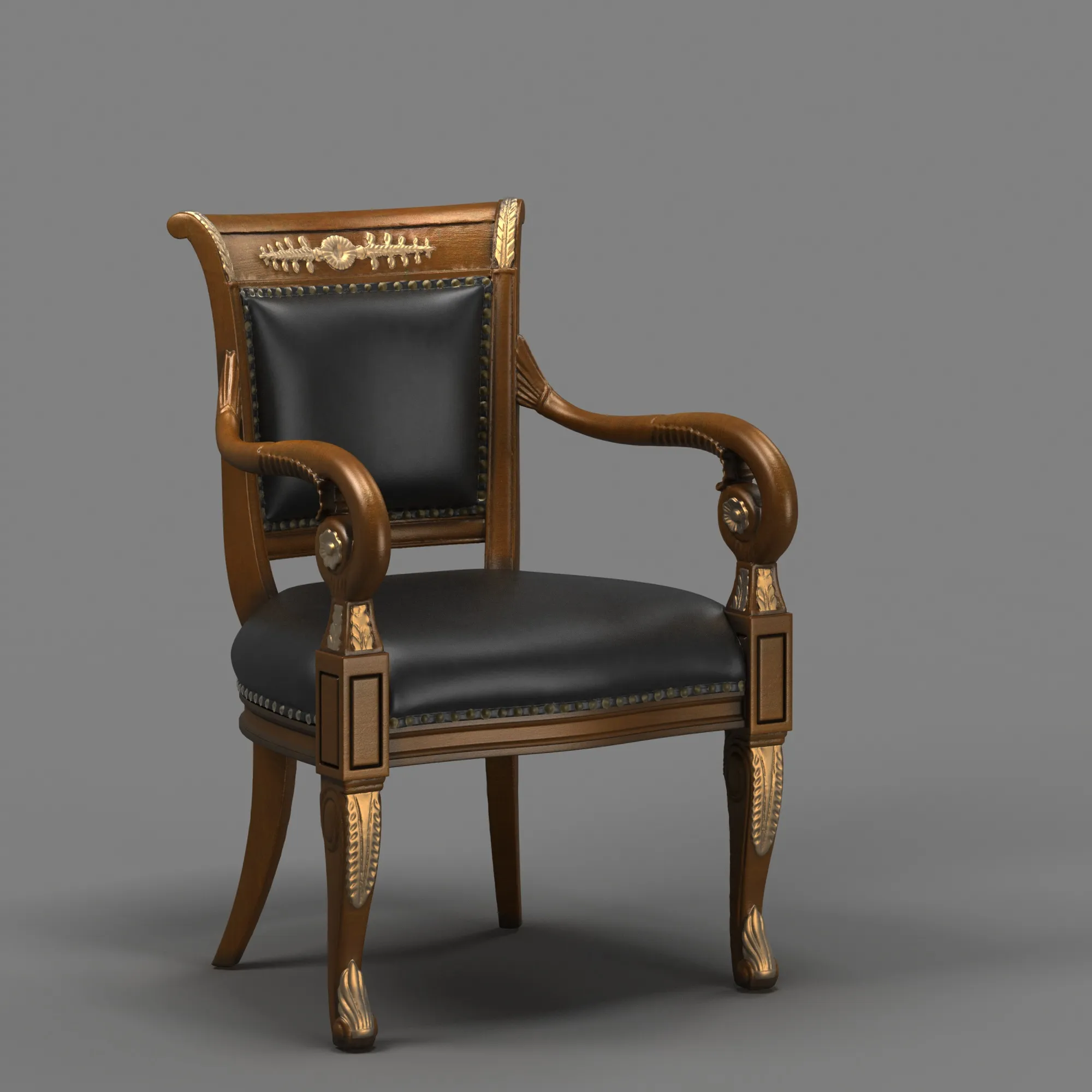 Chair 3D Model .c4d .max .obj .3ds .fbx .stl .blend 