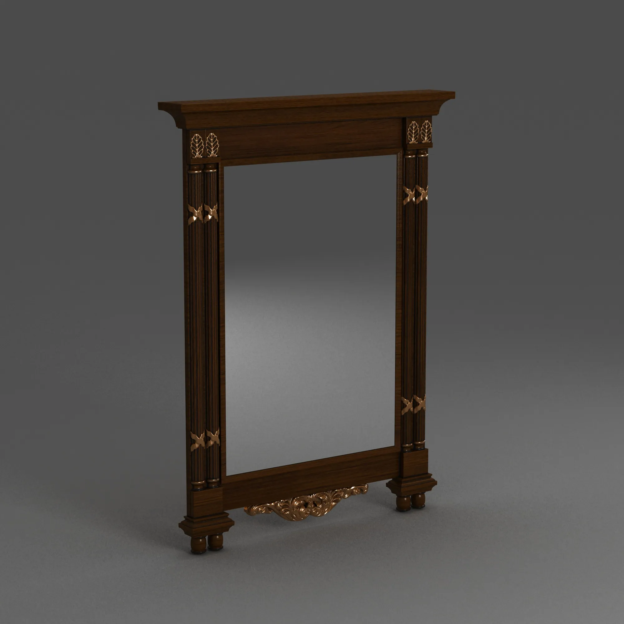 Dressing mirror 3D Model .c4d .max .obj .3ds .fbx .stl .blend