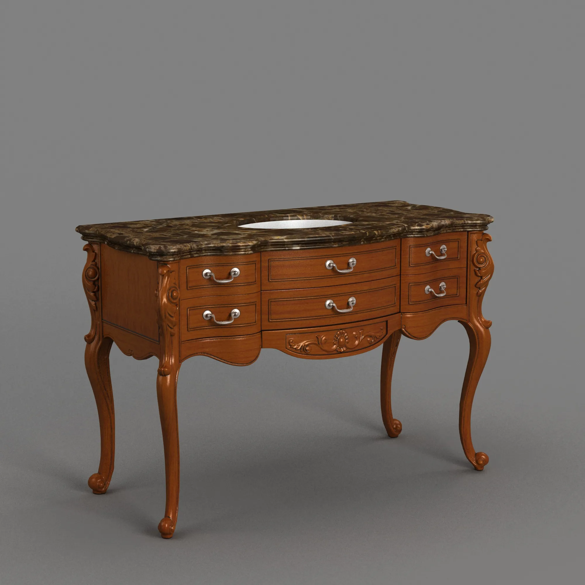 Washbasin 3D Model .c4d .max .obj .3ds .fbx .stl .blend 