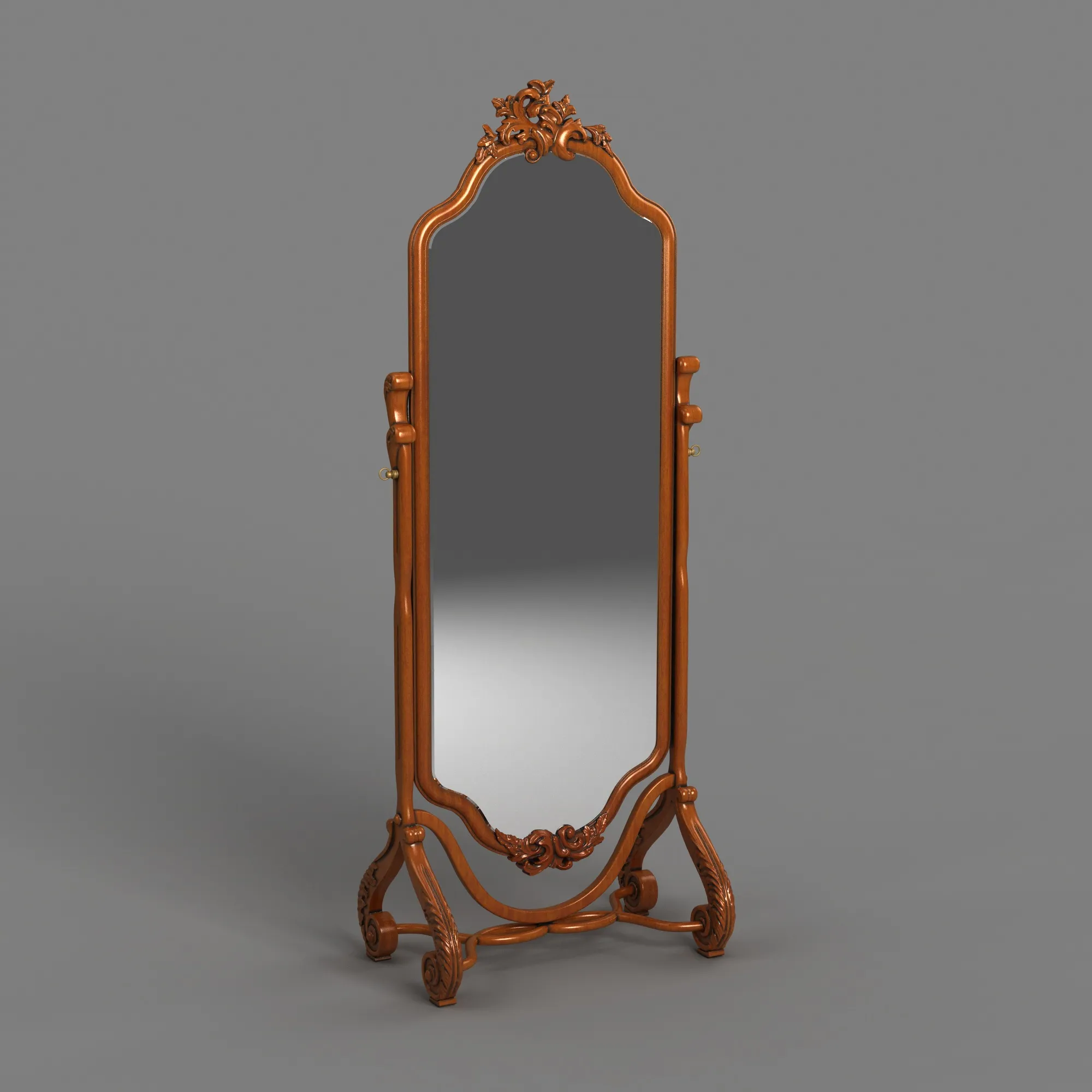 Full-length mirror 3D Model .c4d .max .obj .3ds .fbx .stl .blend 
