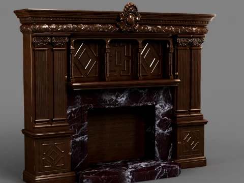 Fireplace 3D Model