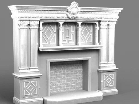 Fireplace 3D Model