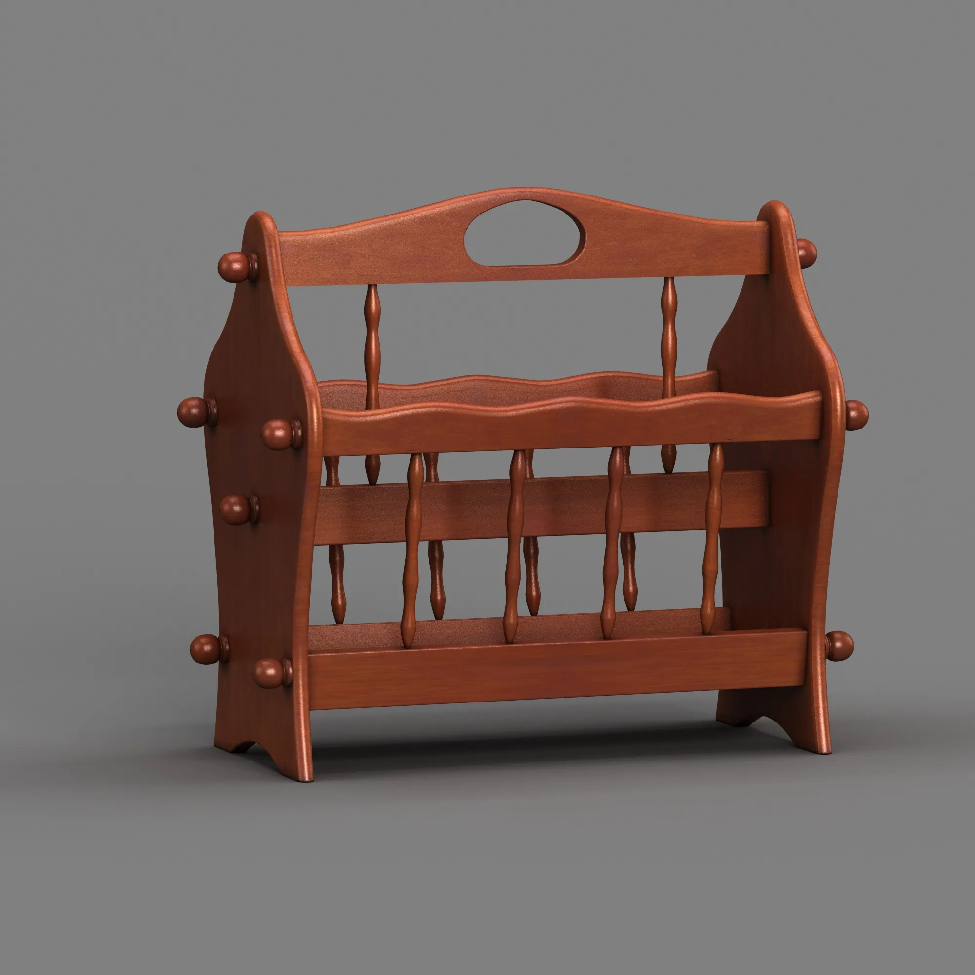 Bookshelf 3D Model .c4d .max .obj .3ds .fbx .stl .blend 