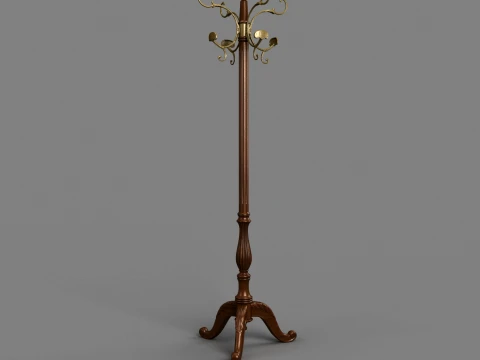 Coat rack 3D Model