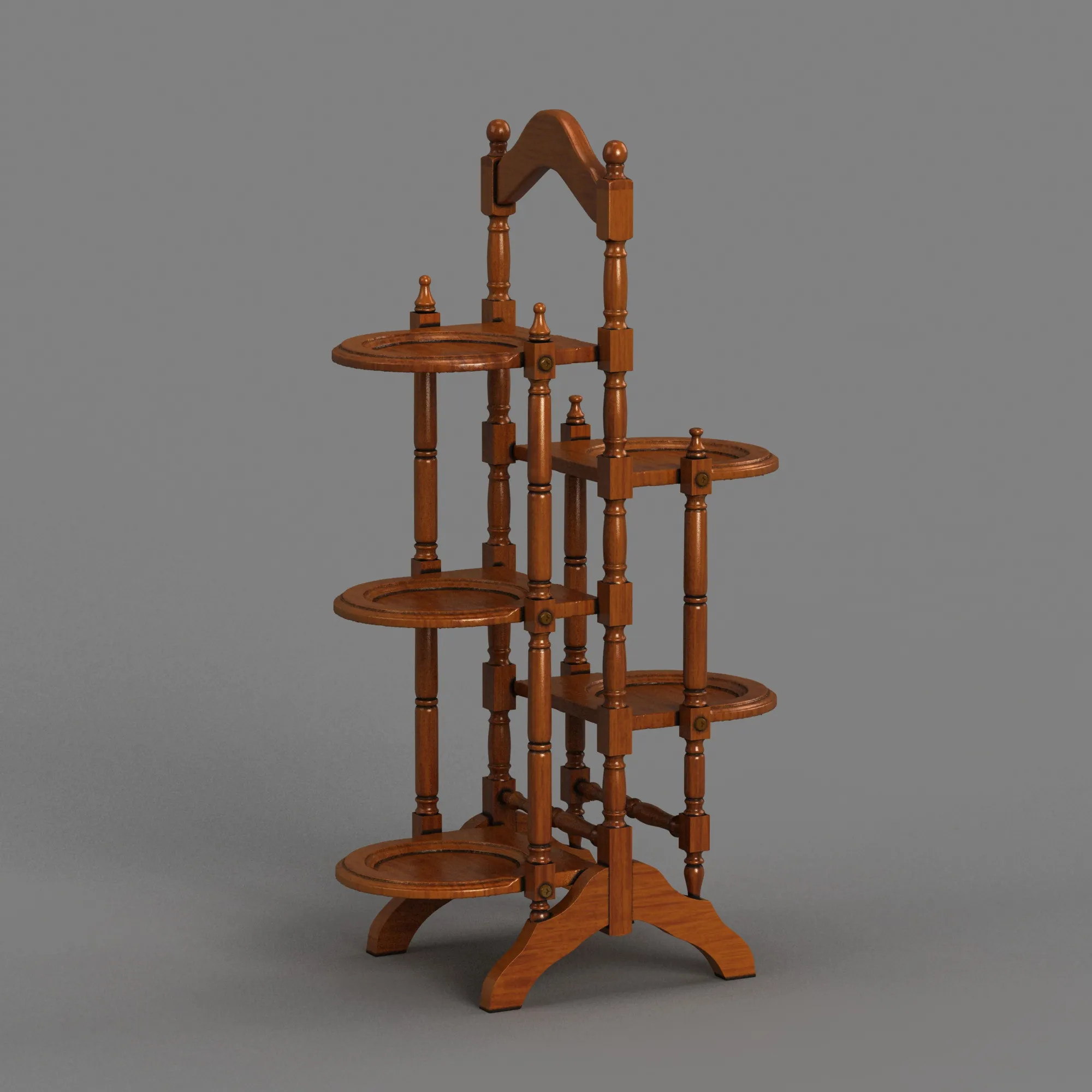 Bookshelf 3D Model .c4d .max .obj .3ds .fbx .stl .blend 