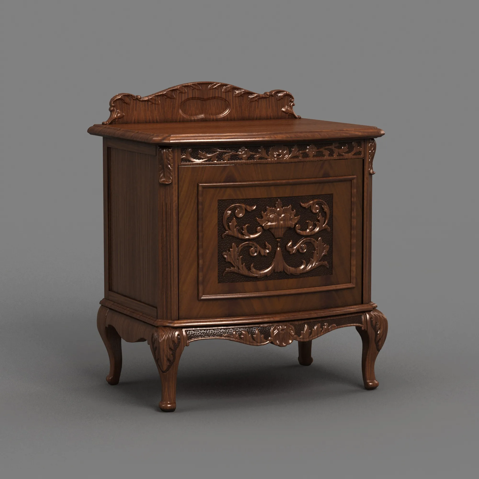 Nightstand 3D Model .c4d .max .obj .3ds .fbx .stl .blend 