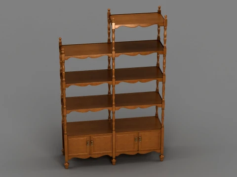 Bookshelf 3D Model