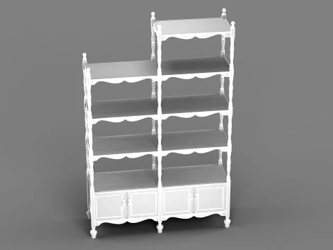 Bookshelf 3D Model