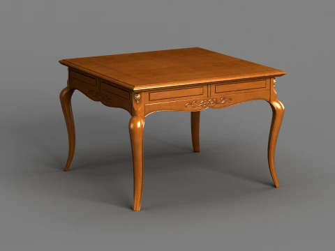Mahjong table 3D Model