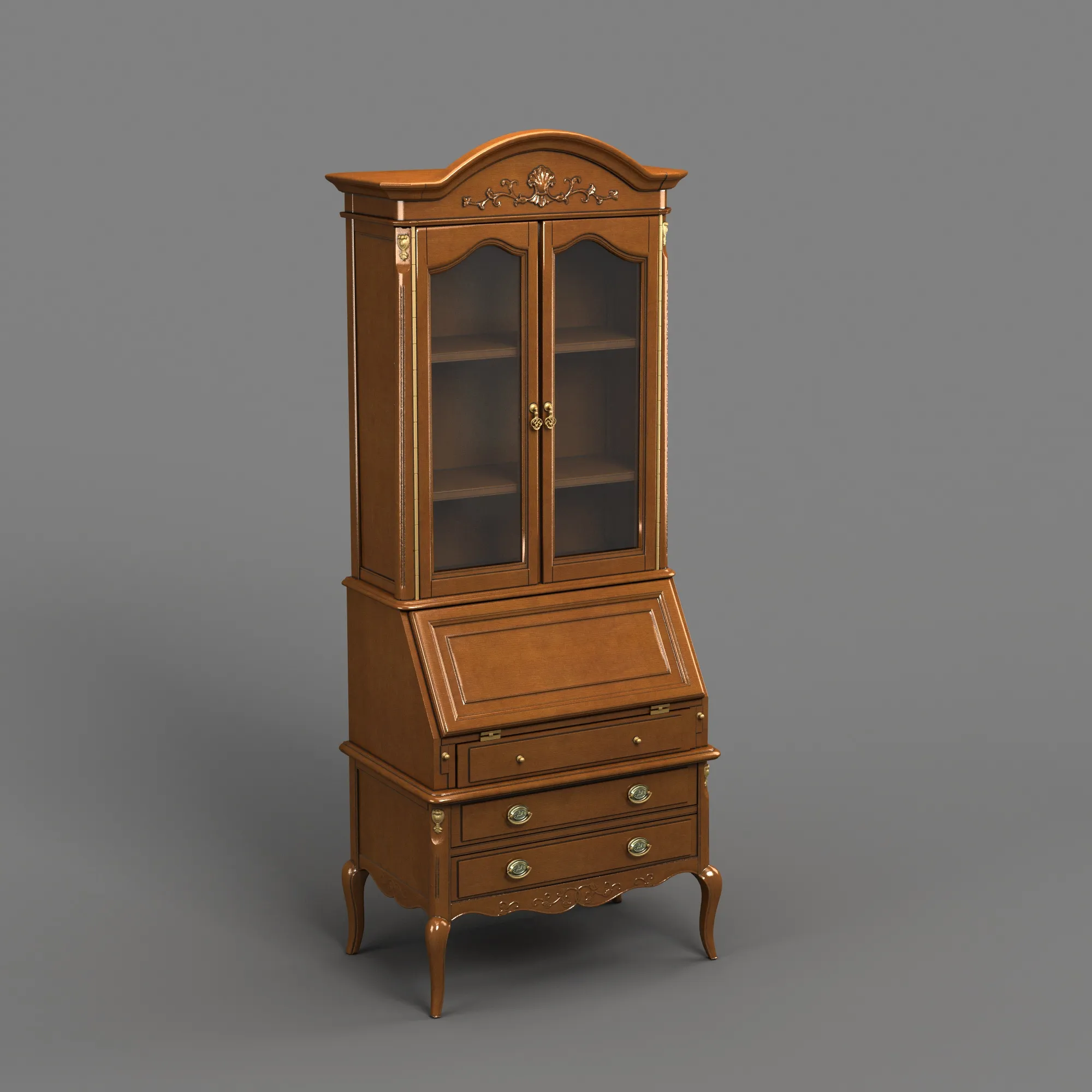 Display cabinet 3D Model .c4d .max .obj .3ds .fbx .stl .blend 