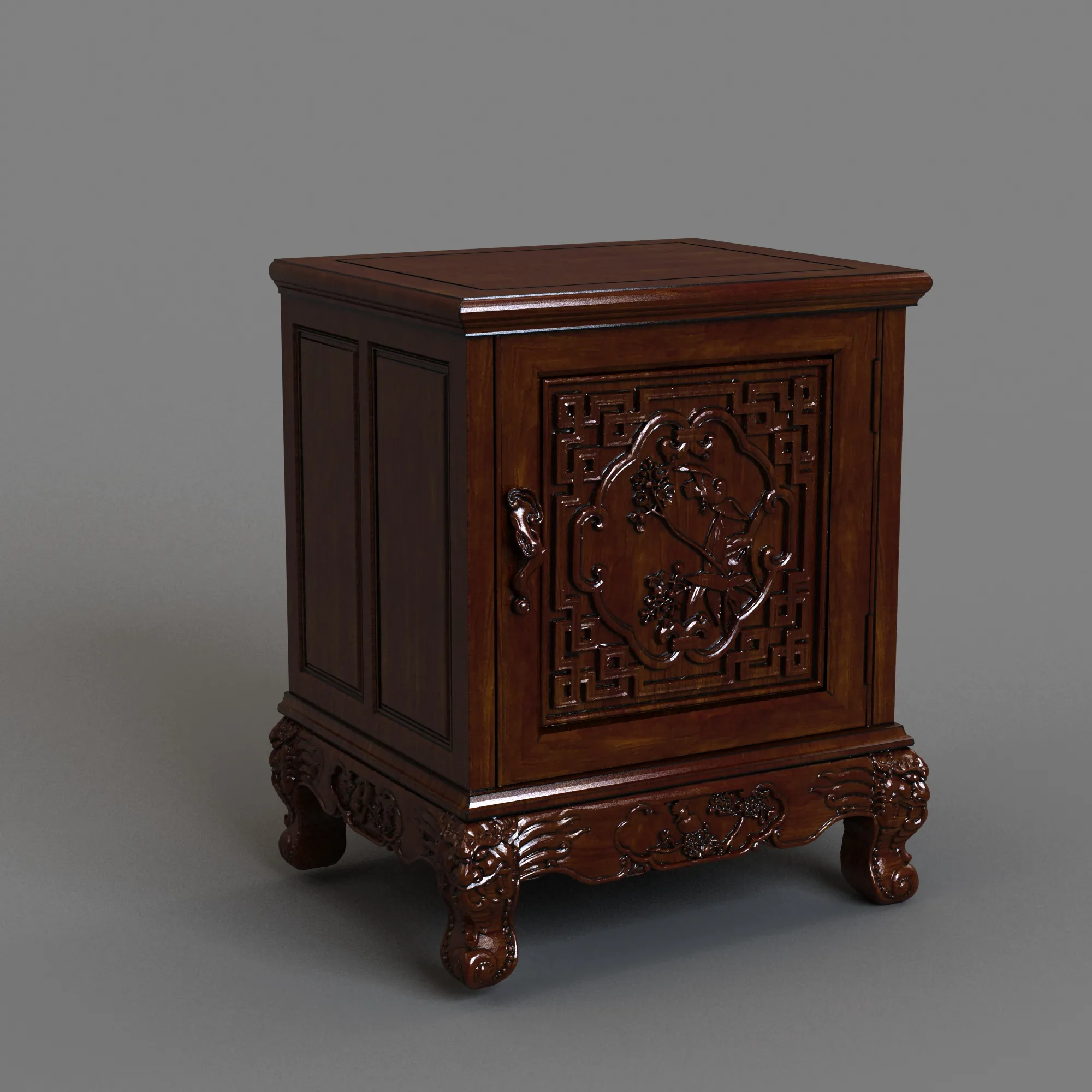 Nightstand 3D Model .c4d .max .obj .3ds .fbx .stl .blend