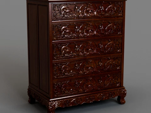 Chest of drawers 3D 모델