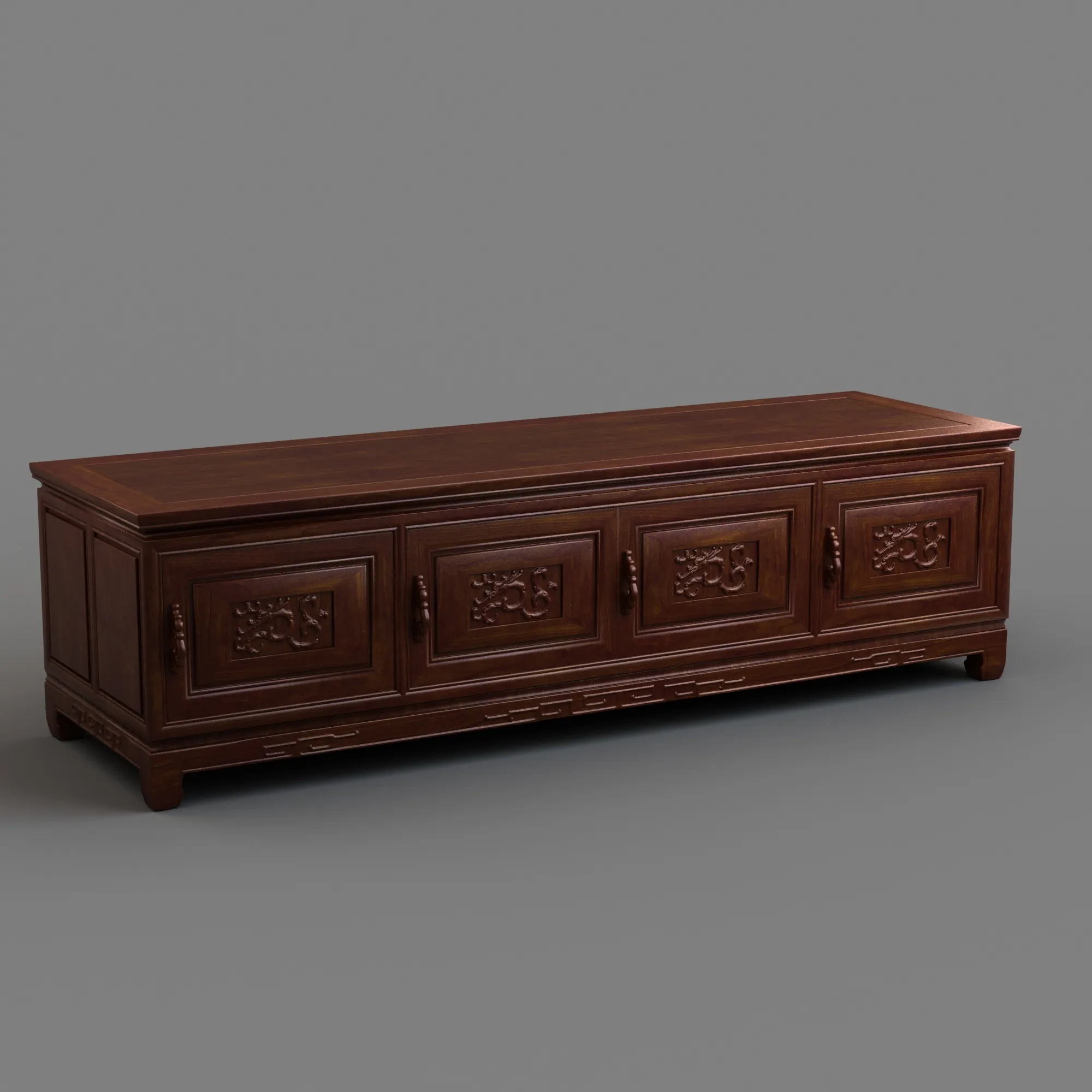 TV stand 3D Model .c4d .max .obj .3ds .fbx .stl .blend 