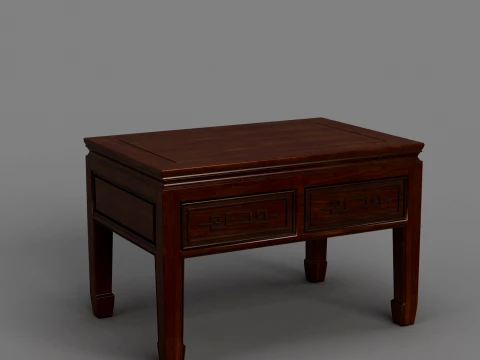 Square table 3D Model