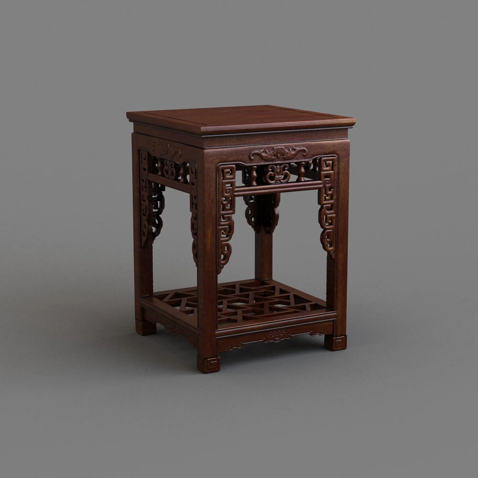 Square table 3D Model .c4d .max .obj .3ds .fbx .stl .blend 