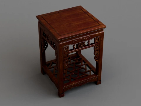 Square table 3D Model