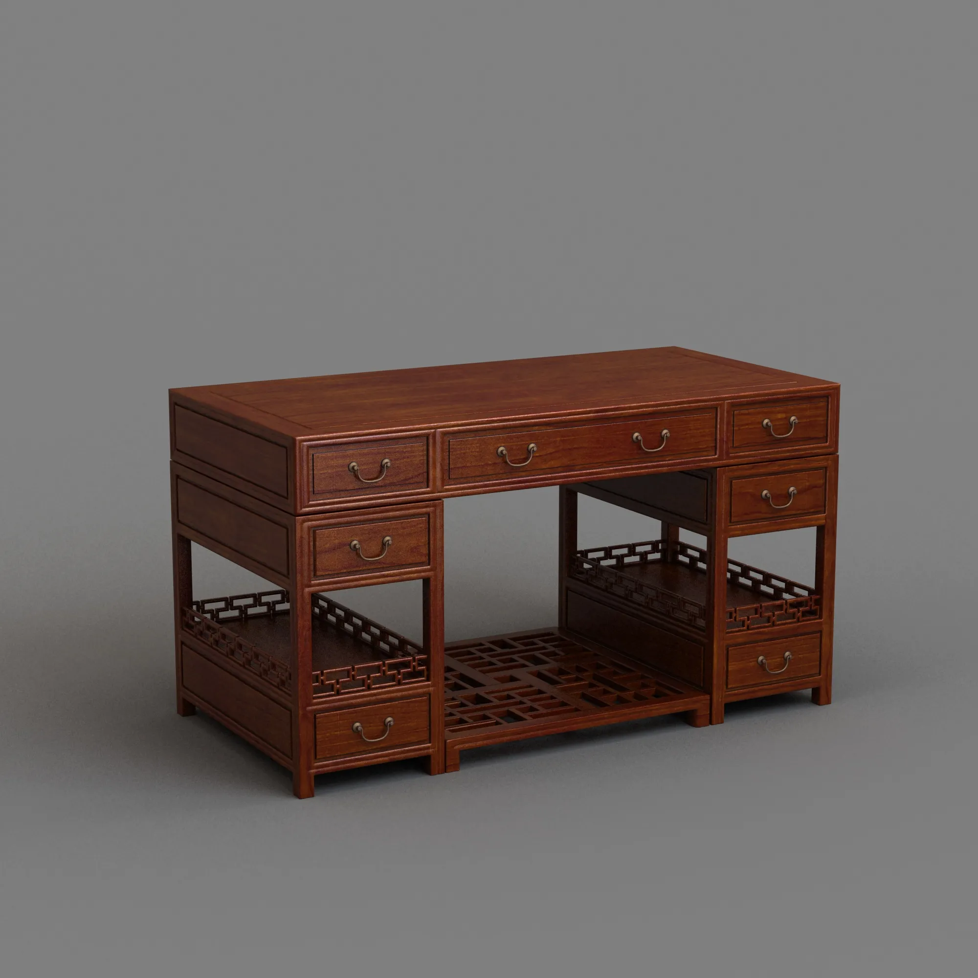 Writing desk 3D Model .c4d .max .obj .3ds .fbx .stl .blend 