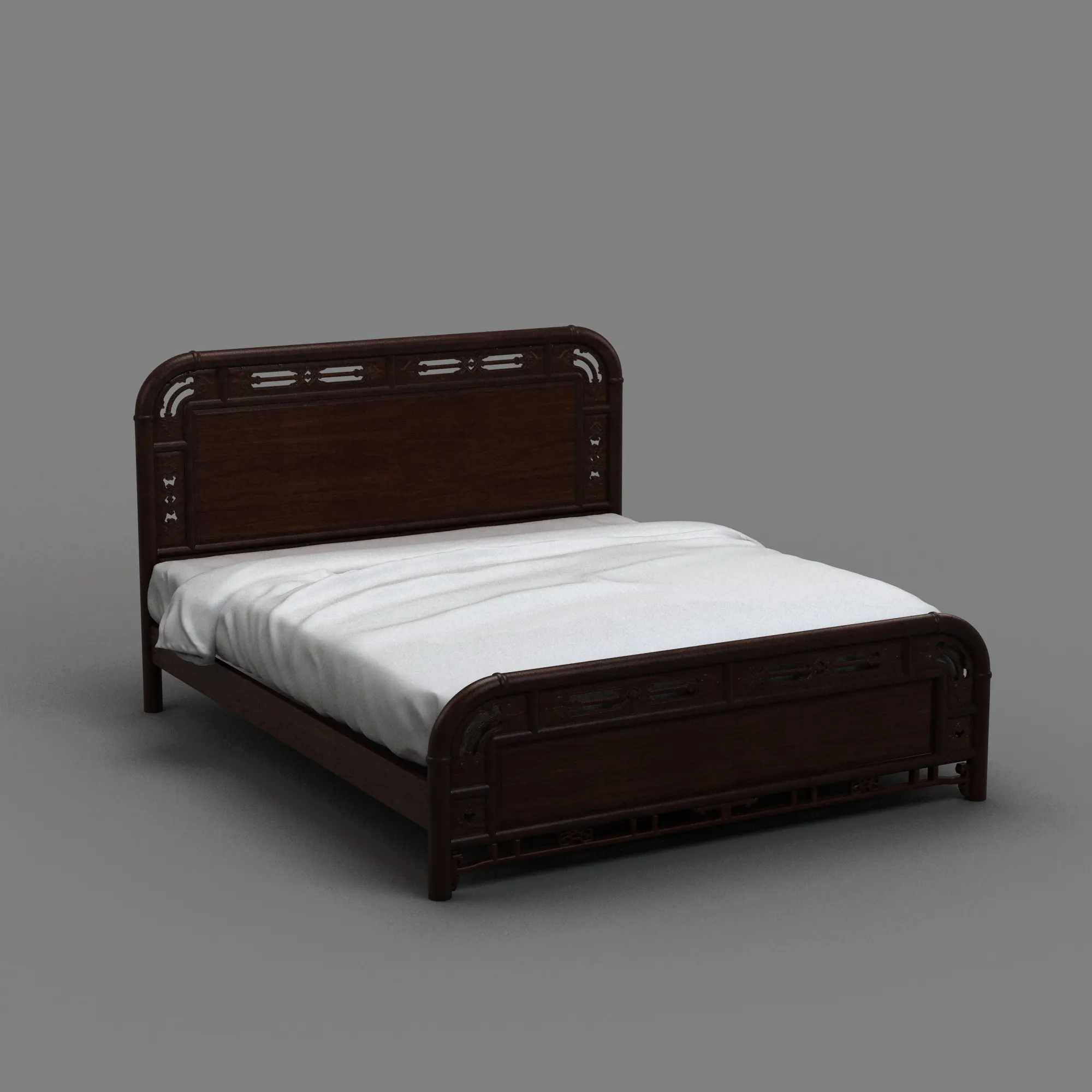 Bed 3D Model .c4d .max .obj .3ds .fbx .stl .blend 