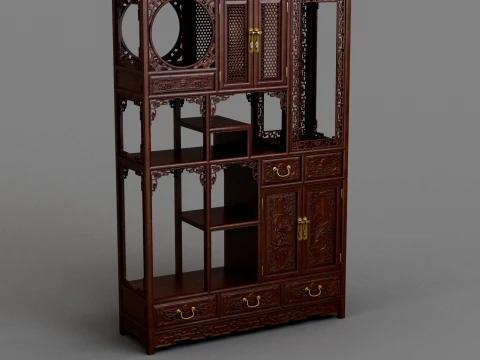Antique shelf 3D Model