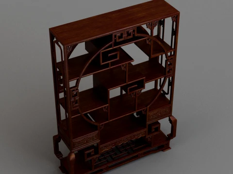 Antique shelf 3D Model