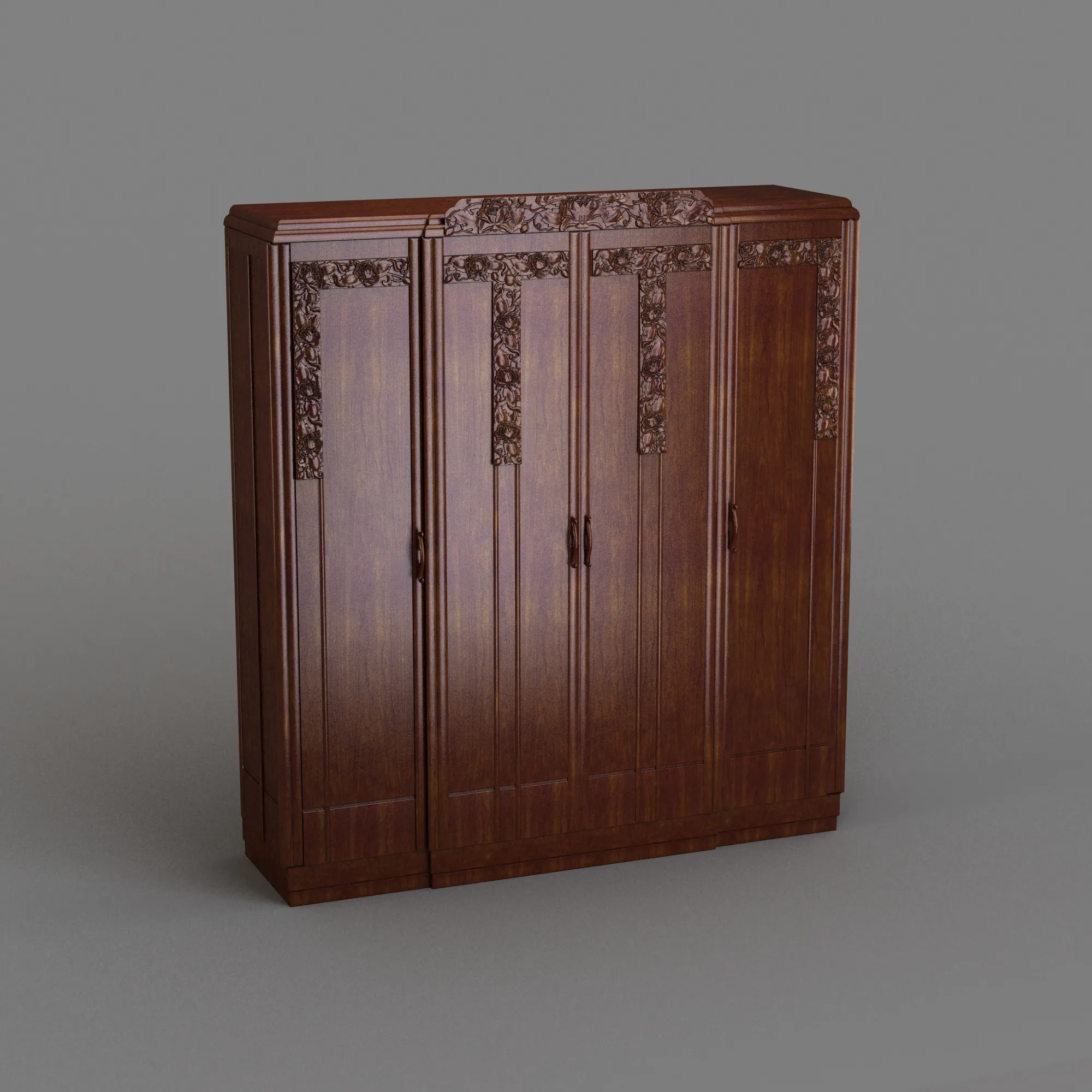Wardrobe 3D Model .c4d .max .obj .3ds .fbx .stl .blend 