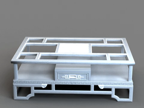 Long table 3D Model