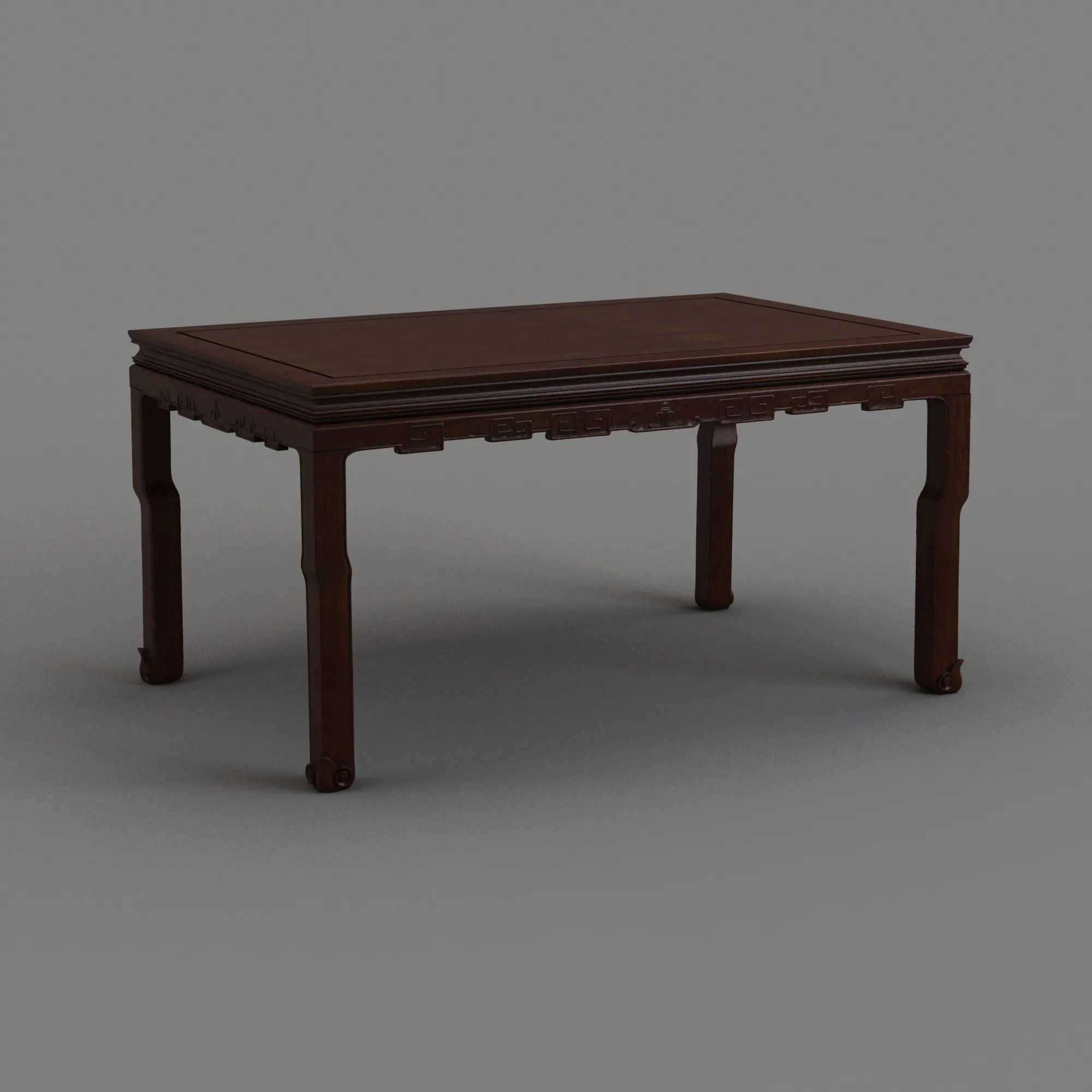Dining table 3D Model .c4d .max .obj .3ds .fbx .stl .blend 