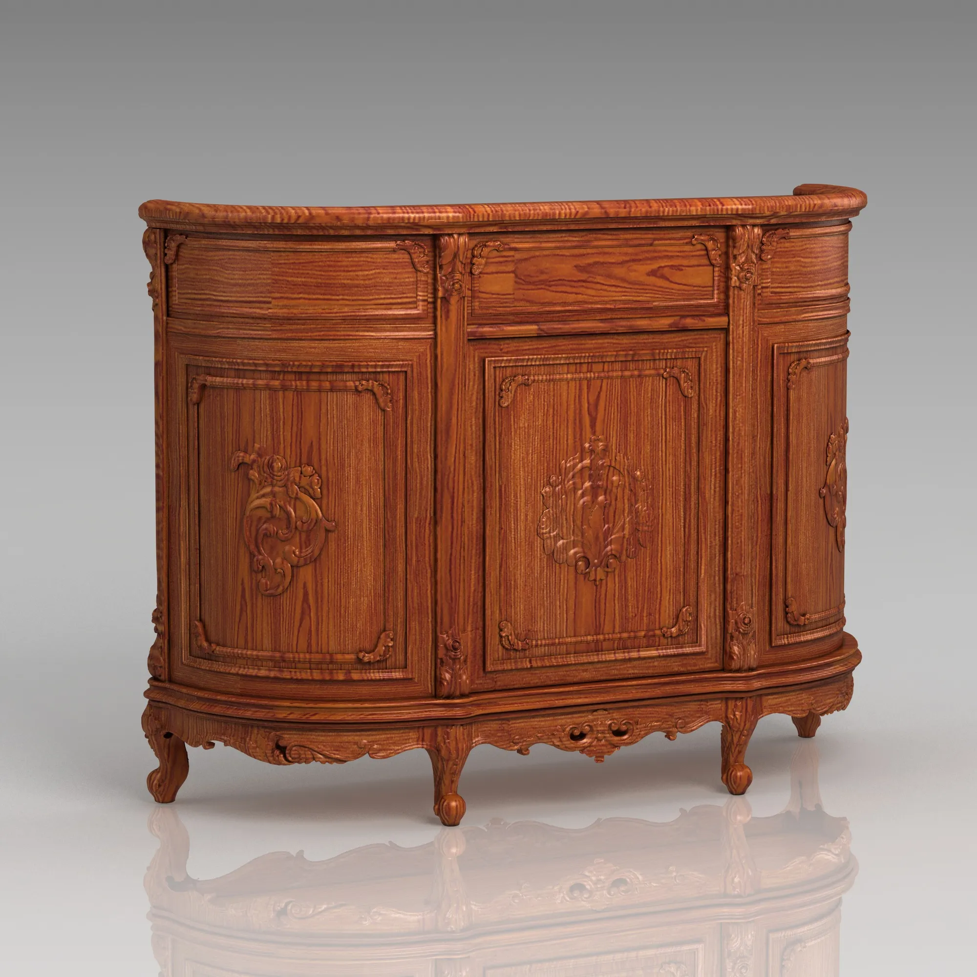 Bar counter 3D Model .c4d .max .obj .3ds .fbx .stl .blend 