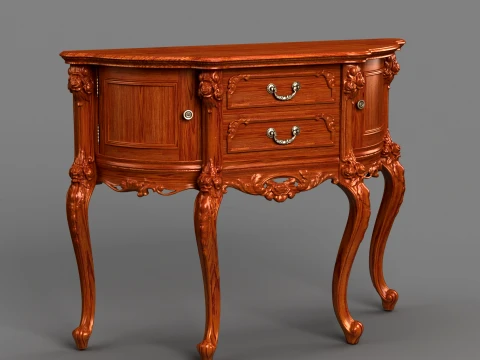Round Cabinet 3D Modell