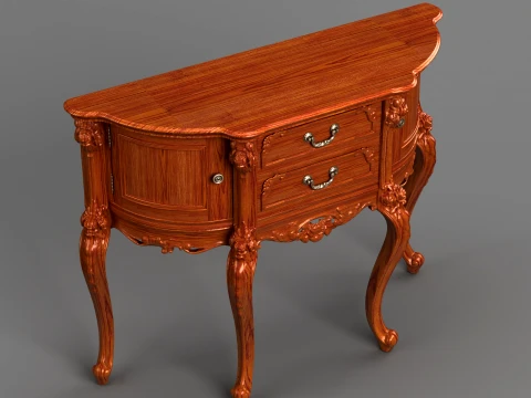 Round Cabinet 3D Model