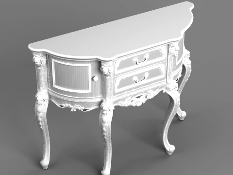 Round Cabinet 3D Model