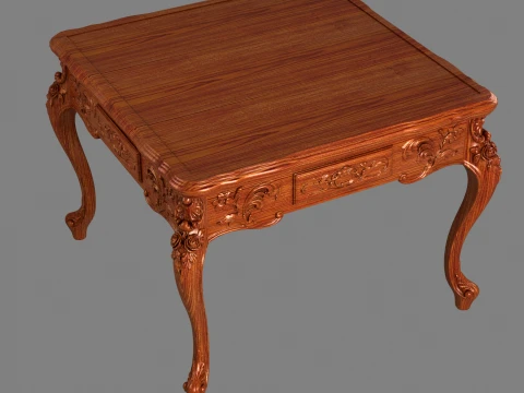 Mahjong table 3D Model