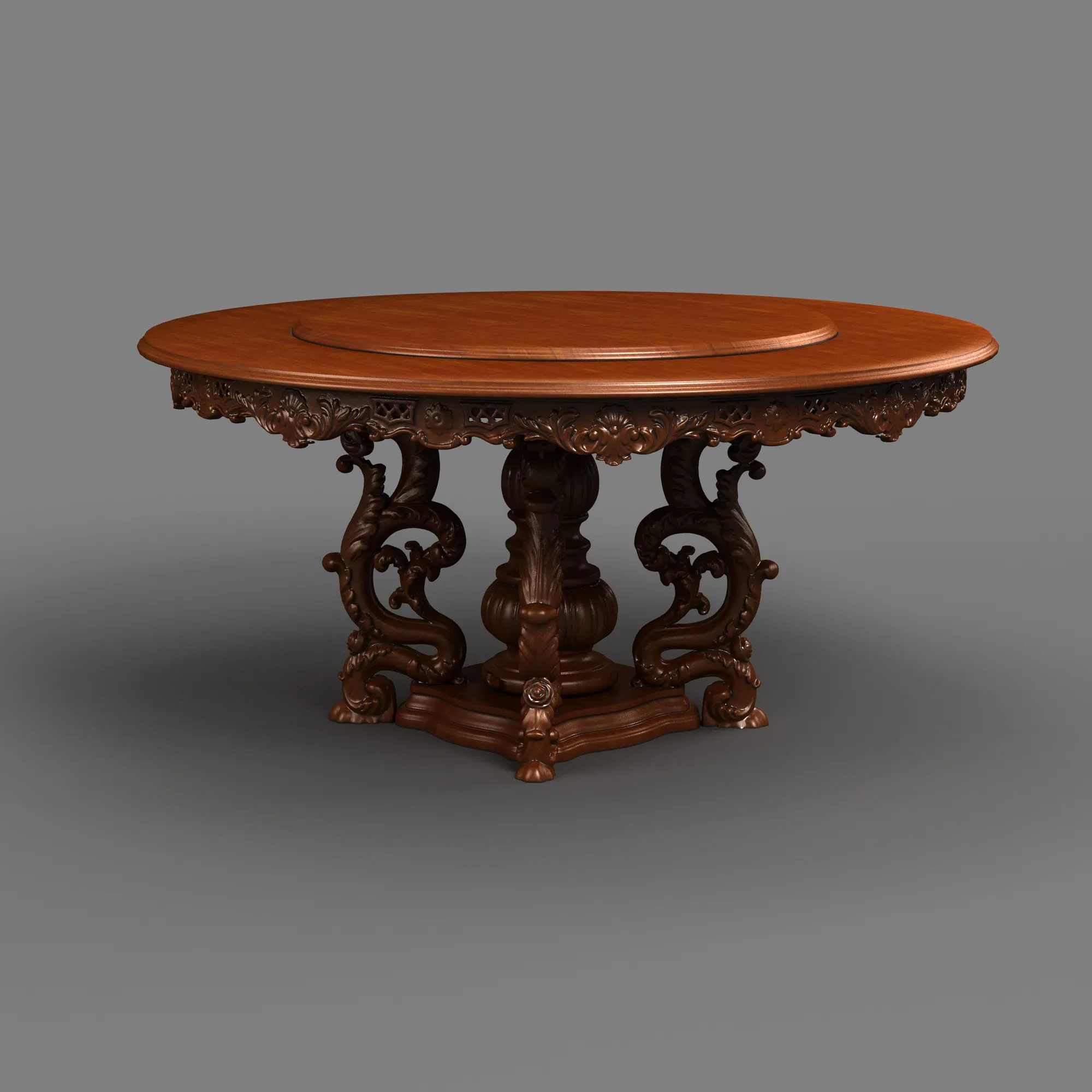 Round table 3D Model .c4d .max .obj .3ds .fbx .stl .blend 