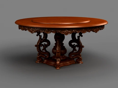 Round table 3D Modell