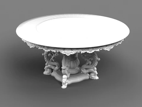 Round table 3D Model