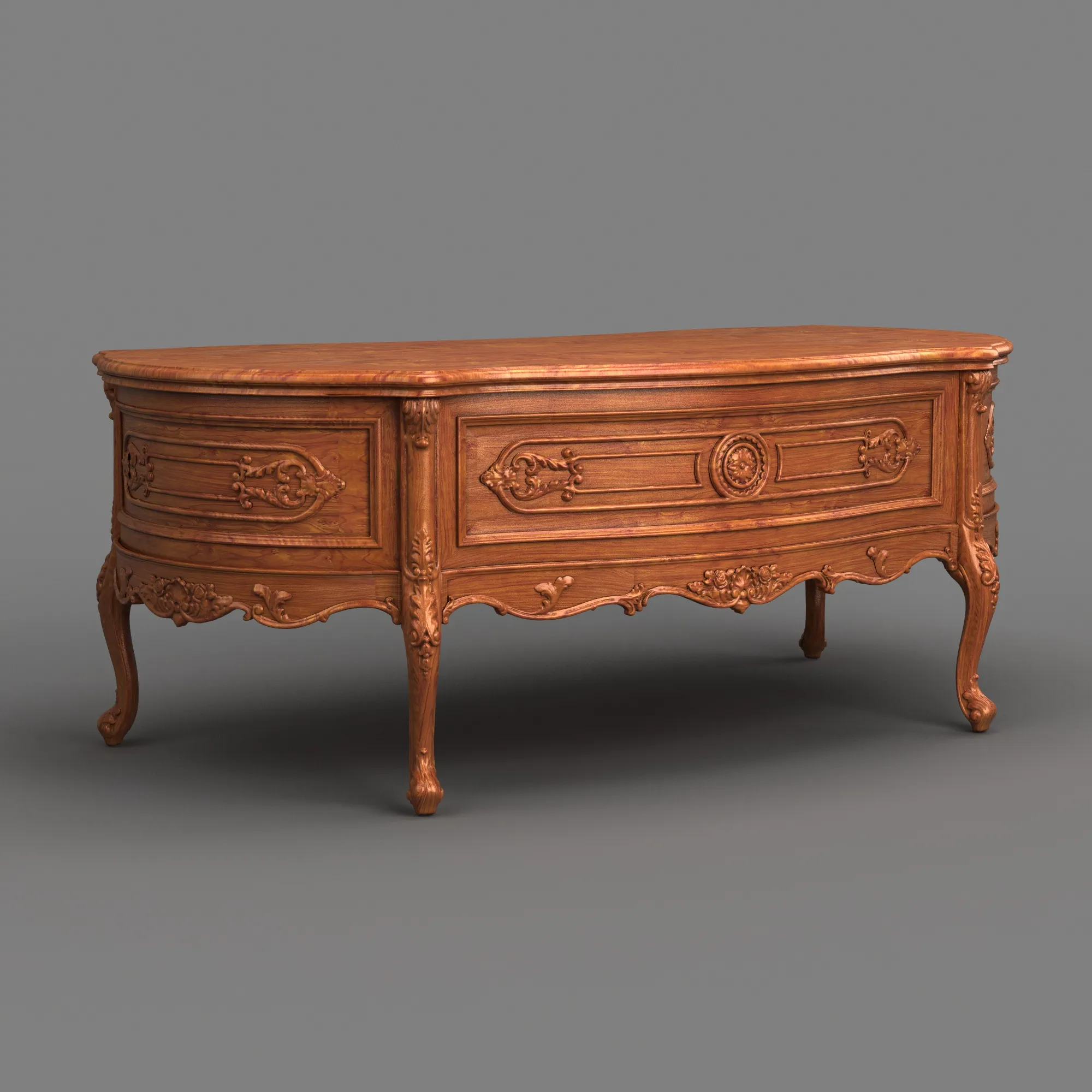 Writing desk 3D Model .c4d .max .obj .3ds .fbx .stl .blend 
