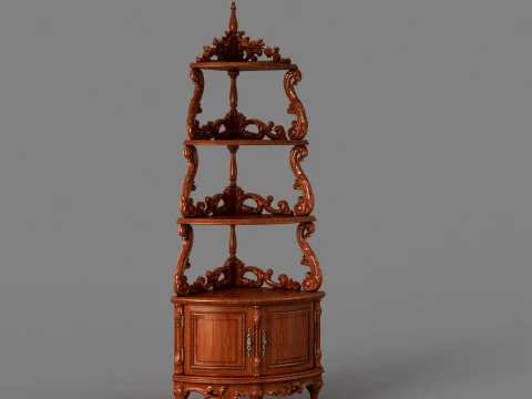 Triangular cabinet 3D Modell
