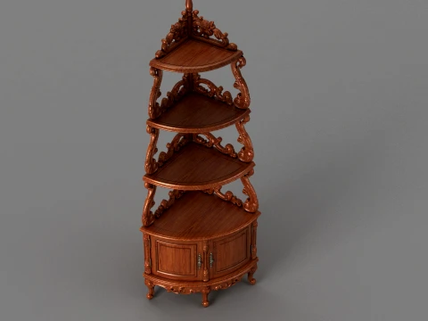 Triangular cabinet 3D Model