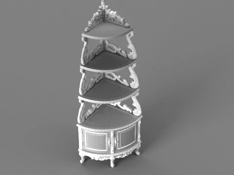 Triangular cabinet 3D Model