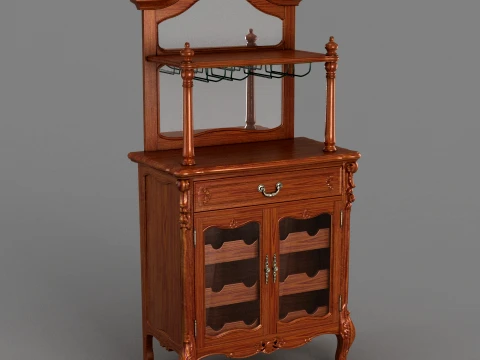 Wine cabinet 3D Modell