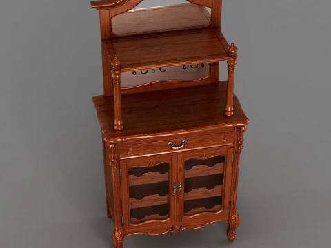 Wine cabinet 3D Model