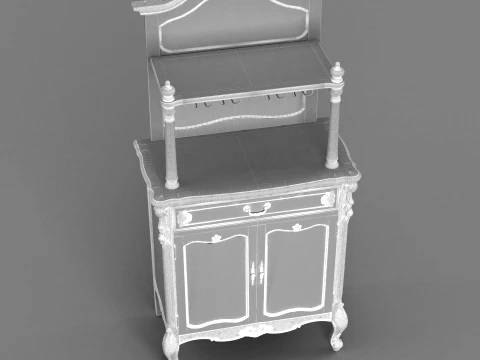 Wine cabinet 3D Model